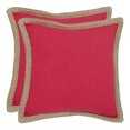 thumbnail image 1 of Safavieh Sorona 18" Coussin Décoratif en Jute Rouge (Lot de 2), 1 of 1