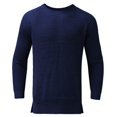 thumbnail image 4 of PMUYBHF Veste en Jean pour Homme Noir Chandail à Capuchon Solide et Hiver Automne Manches Col Rond Cardigan Chandail Blouse Long Chandail pour Homme Pulls pour Homme TTG, 4 of 9