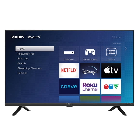 Philips Roku TV 32" HD 720p LED-LCD Smart TV (32PFL4674/F6), Alexa Compatible - Open Box