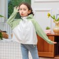 thumbnail image 2 of Dealovy Girls Hoodies Sweatshirts Long Sleeve Summer Sun Protection Jackets Full Zip Color Block Baby Clothes, 2 of 3