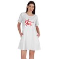 thumbnail image 1 of Inkmeso Tunique « I Got The Shot » T-Shirts Graphiques Robe à Encolure Dégagée Hauts à Manches Courtes, 1 of 8
