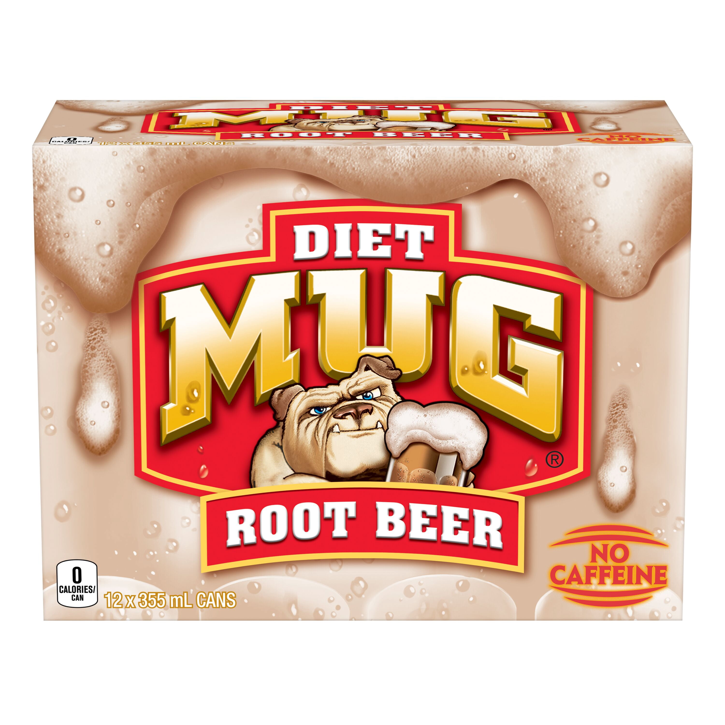 Mug Root Beer diète sans caféine 12 x 355 mL, canettes