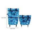 thumbnail image 3 of ZheElen Sac de Courses Pliable avec Roues Pratique et Durable Large Application Sac de Courses Multi-Fonction Mickey Fleur Noire 1Set, 3 of 6