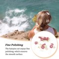 thumbnail image 1 of Ensemble de 4 Pcs de Décorations de Cheveux de Mariage Fleur pour Filles Coiffe de Mariée Habillage Accessoire de Mode Rose Rouge, 1 of 9