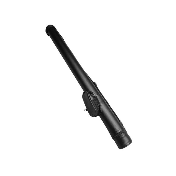xinxixnxx Étui Rigide pour Queue de Piscine 2 Trous Accessoire avec Sangle d'Épaule en Similicuir Noir 81x6 cm