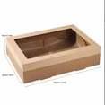 thumbnail image 4 of zanvins Sales Disposable Picnic Box Kraft Paper Lunch Box Paper Foldable, 4 of 6