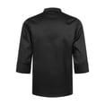 thumbnail image 2 of YUUMIN Unisex Men's Chef Jacket Chef Coat Hotel Kitchen Work Uniform Shirts Restaurant Cook Tops Black Long Sleeve XXL, 2 of 5