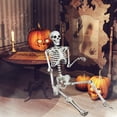 thumbnail image 1 of Costway 5.4ft Halloween Skeleton Life Size Realistic Full Body Hanging w/ Movable Joints, 1 of 10