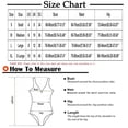 thumbnail image 3 of Color Block Swimsuits One Piece Women Fashion Cross Back Adjustable Straps Beach Bathing Suit Summer Swimwear (Large, Red), 3 of 7