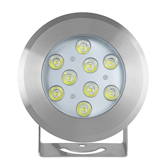 12V/24V All Stainless Steel LED Pool Landscape Light Underwater Spotlight Colorful RGB Pool Fountain Underwater Light ,Long Lasting