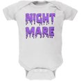 thumbnail image 1 of Halloween Nightmare Horror Purple Dripping Text Soft Baby One Piece, 1 of 1