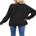 thumbnail image 3 of Women Knit Cardigan Long Sleeve Open Front Sweater with Pockets, 3 of 4
