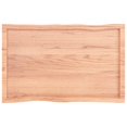 thumbnail image 3 of vidaXL Table Top Light Brown 100x60x(2-6)cm Treated Solid Wood Live Edge, 3 of 5