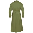 thumbnail image 4 of TIMIFIS Men's Full Length Trench Coat Long Wool Overcoat Winter Windbreaker-Green - Fall, 4 of 4