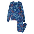 thumbnail image 1 of George Boys' Velour Pajama 2-Piece Set, 1 of 2