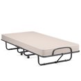 thumbnail image 1 of Patiojoy Folding Bed Frame Portable Guest Bed with Wheels & Memory Foam for Spare Bedroom Office Beige, 1 of 6