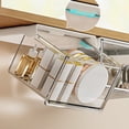 thumbnail image 4 of Cagogo Mirror Cabinet Storage Box, Transparent Drawer Organizer for Bathroom Sink Vanity, Waterproof Plastic Storage Container for Makeup Cosmetics, Clear Organizer Box for Cabinet Office Desk, 4 of 6