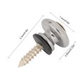 thumbnail image 3 of HURRISE 10Pcs Guitar Strap Lock Button Metal End Pin with Screw for Ukulele Electric Bass , Metal Guitar Strap Lock, Bass Strap Lock, 3 of 9