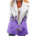 thumbnail image 2 of LSLJS Women's Mode Manches Longues Poche Bouton en Peluche Coat, 2 of 5