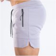 thumbnail image 4 of Mens Solid Color Swim Trunks Quick Dry Beachwear Sports Running Swim Board Shorts Mesh Lining, 4 of 6
