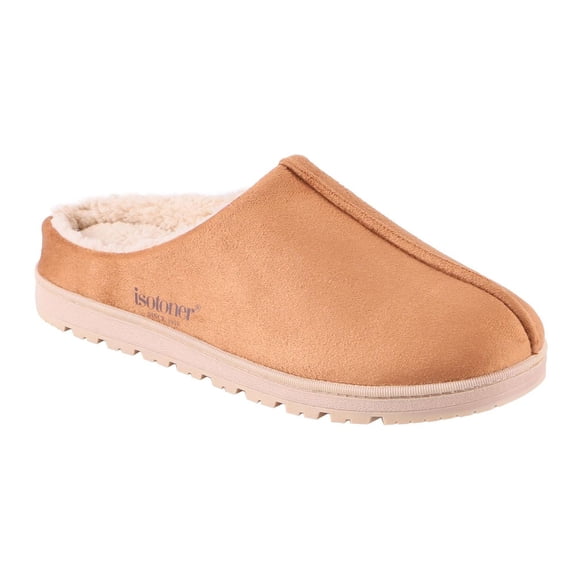 Isotoner® Men's Microsuede Hoodback Slippers