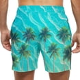 thumbnail image 4 of Kakii Men's Swim Trunks Hawaiian Bathing Mesh Lining Suit Swimsuits Beach Shorts with Pockets, 4 of 6