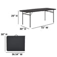 thumbnail image 3 of Mainstays 6 Foot Folding Table, Black, 3 of 8