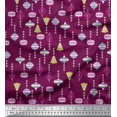 thumbnail image 1 of Soimoi Rayon Crepe Fabric Ornament Home Decor Decor Fabric Printed Yard 46 Inch Wide, 1 of 3