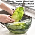 thumbnail image 4 of Transparent Storage Basket Washing Fruit And Vegetable Basket Kitchen Small Tools Washing Vegetable Basket, 4 of 4