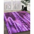 thumbnail image 3 of Ahgly Company Machine Washable Indoor Rectangle Transitional Dark Magenta Purple Area Rugs, 8' x 10', 3 of 7