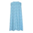 thumbnail image 4 of Robe d'Été Courte pour Femmes Robe d'Été pour Femmes à Imprimé Robe à Manches Courtes à Col Rond Robe Ample Robe de Plage Robe Soleil Robe Midi Fluide à Volants Robe d'Été Fluide pour Femmes, 4 of 8