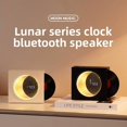 thumbnail image 2 of Desktop Efficiency Hub with Wireless Audio and High-Definition Digital Clock, Multi-Functional Personal Wellness Station with Rotating Disc Ornament, Type-C Powered, 2 of 10