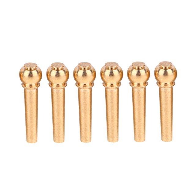 6Pcs/Set Brass Guitar Bridge Pins Guitars Replacement Parts Repair Accessories