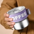 thumbnail image 3 of Glass&Bottle Insulated Coffee Cup 400ML with Lid Stainless Steel Travel Mug Leak Proof -Spill Inner Elastic Sleeve for Home Car, 3 of 7