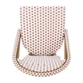 thumbnail image 3 of Chaises Bistro Françaises d'Extérieur en Rotin PE et Aluminium, Ensemble de 2, Rouge Rouillé et Blanc, Fini à Motif Bambou, 3 of 5