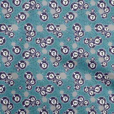 oneOone Polyester Spandex Turquoise Blue Fabric Sports Quilting Supplies Print Sewing Fabric By The Yard 56 Inch Wide