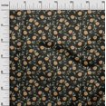 thumbnail image 3 of oneOone Rayon Orange Fabric Floral Retro Sewing Craft Projects Fabric Prints By Yard 56 Inch Wide, 3 of 5