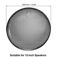 thumbnail image 2 of Unique Bargains 2pcs 12' Speaker Waffle Grill Metal Mesh Audio Subwoofer Guard Protector Cover with Clips, Screws, 2 of 4
