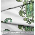thumbnail image 2 of Soimoi Moss Georgette Fabric Floral & Paisley Block Decor Fabric Printed Yard 42 Inch Wide, 2 of 3