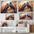 thumbnail image 4 of Designart Corbeau art Mural Encadré Surdimensionné, art Mural Encadré Corbeau, Renaissance du Royal Corbeau I, art Mural Encadré Moderne Bleu Naturel, Cadre Couleur Brun Naturel 40x30 Pouces, 4 of 5