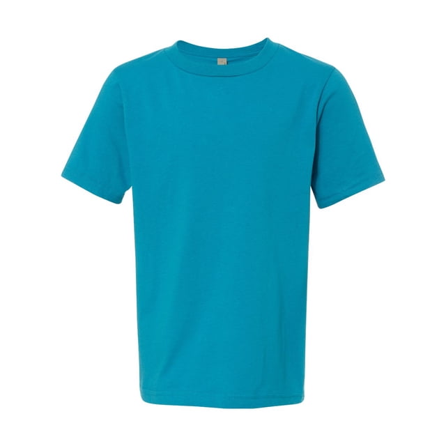 Next Level Chandail Ras du Cou en Coton pour Jeunes, TP, Turquoise