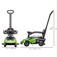 thumbnail image 3 of Aosom 3 in 1 Ride on Push Car, Licensed Kids Sliding Car, Green, 3 of 8