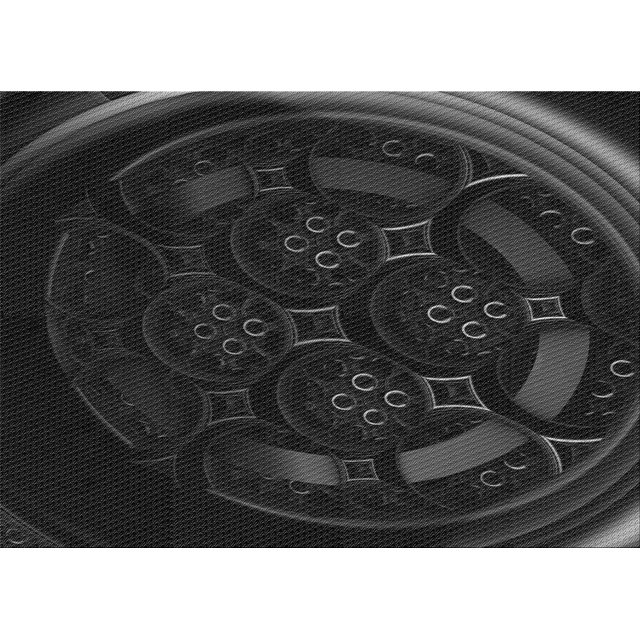 Ahgly Tapis Rectangulaire Lavable en Machine Intérieur Transitionnel Gris Minuit, 4 Pieds x 6 Pieds