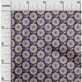 thumbnail image 1 of oneOone Polyester Lycra Navy Blue Fabric Florals Sewing Craft Projects Fabric Prints By Yard 56 Inch Wide, 1 of 4