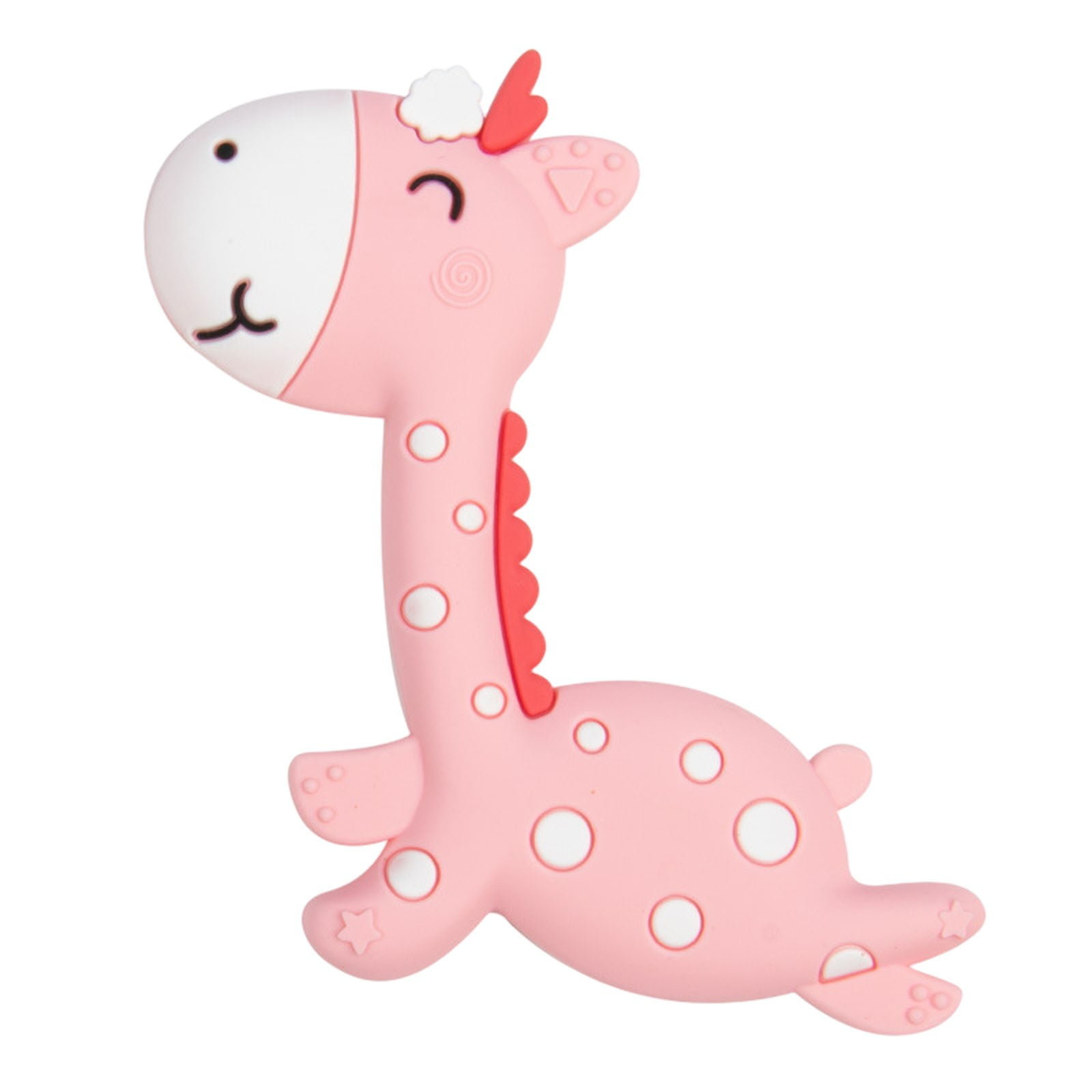 Zhengjuuu 3 Pack Giraffe Silicone Baby Teething Toy For 06month Baby Chew Toys For Needs Upward Education Self Education Books Early Childhood Educati
