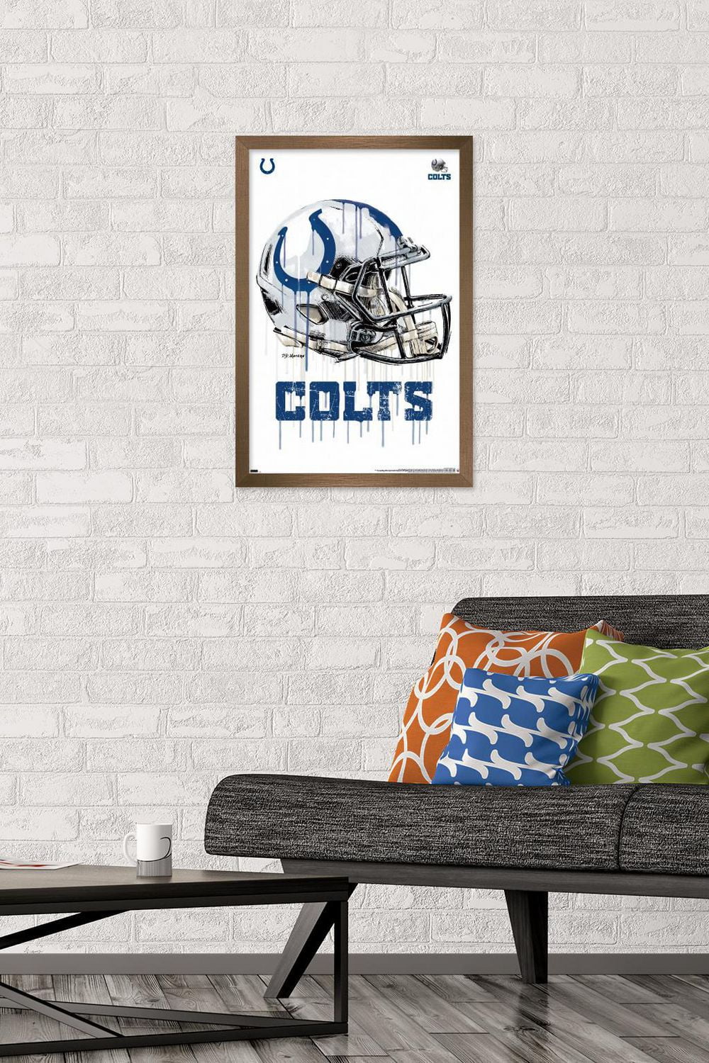 NFL Indianapolis Colts - Drip Helmet 20 Wall Poster, 22.375" x 34"