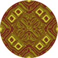 thumbnail image 1 of Ahgly Company Tapis Rond Lavable en Machine Intérieur Transitionnel Rouge Tomate, 7 Pieds Rond, 1 of 7