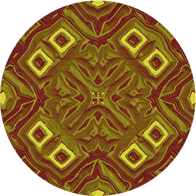 Ahgly Company Tapis Rond Lavable en Machine Intérieur Transitionnel Rouge Tomate, 7 Pieds Rond