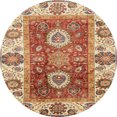 thumbnail image 1 of Ahgly Company Tapis d'Intérieur Ronds Abstraits Jaunes Abstraits pour Aire, 4 Pieds Rond, 1 of 6