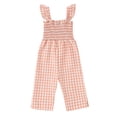 thumbnail image 1 of MIASHUI Girls Jumpsuit Casual Summer Ruffles Sleeveless One Piece Romper,Red,2-3 Years, 1 of 6